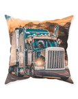 'The Truckers' Personalized 3 Pet Throw Pillow