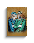 'The Golfers' Personalized 2 Pet Canvas