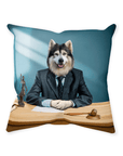 'The Lawyer' Personalized Pet Throw Pillow