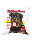 'Rolling Bone' Personalized Pet Throw Pillow