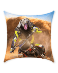 'The Motocross Rider' Personalized Pet Throw Pillow