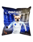 Cojín decorativo para mascotas personalizado 'England Doggos Soccer'