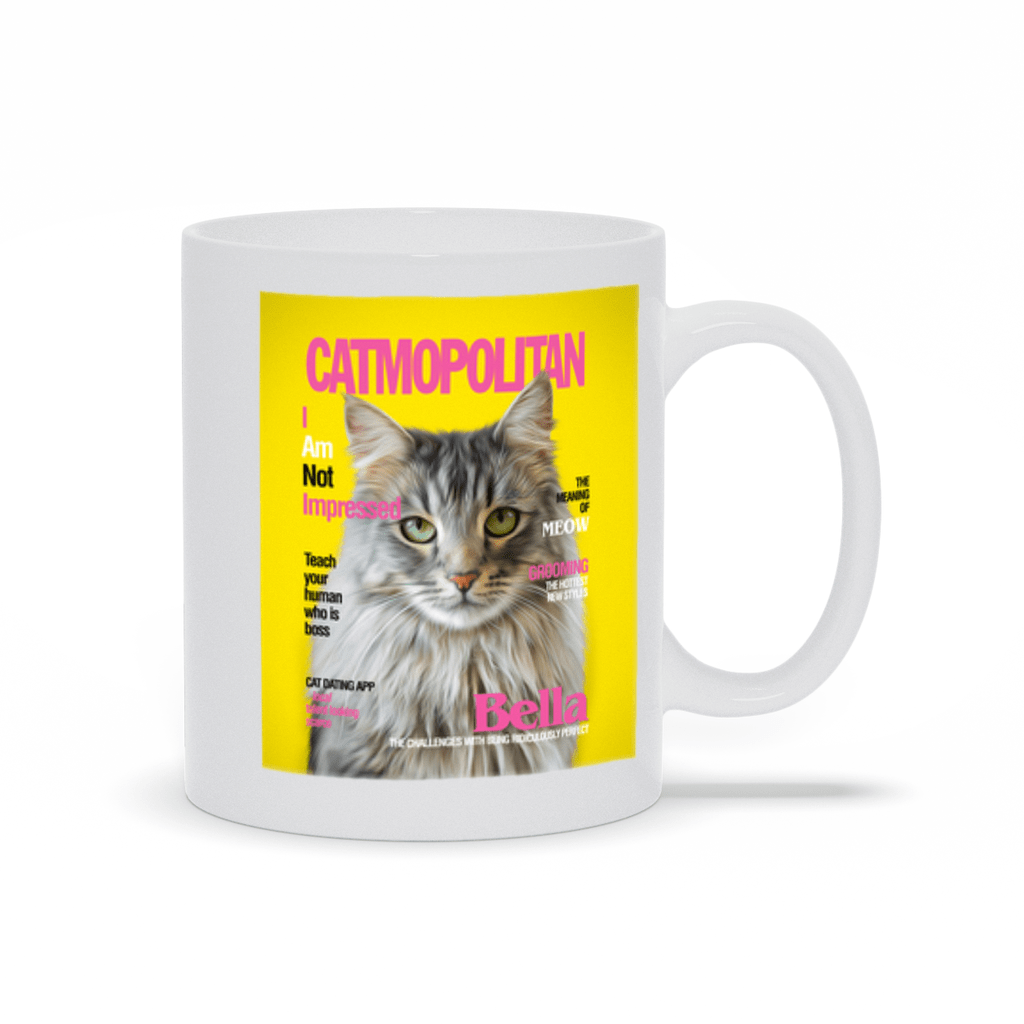 &#39;Catmopolitan&#39; Personalized Pet Mug