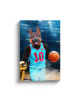 Lienzo personalizado para mascotas 'El jugador de baloncesto'