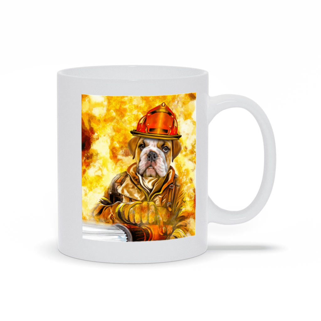 &#39;The Firefighter&#39; Personalized Mug