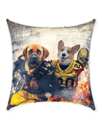 'New Orleans Doggos' Personalized 2 Pet Throw Pillow