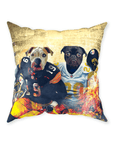 'Pittsburgh Doggos' Personalized 2 Pet Throw Pillow