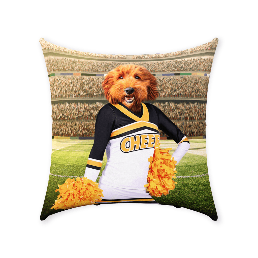 &#39;The Cheerleader&#39; Personalized Pet Throw Pillow