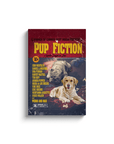 Lienzo personalizado para 2 mascotas 'Pup Fiction'