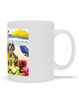 'The Beach Dogs' Personalized 3 Pet Mug