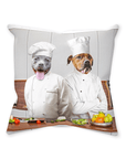 'The Chefs' Personalized 2 Pet Throw Pillow