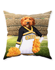 'The Cheerleader' Personalized Pet Throw Pillow