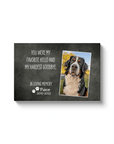Lienzo conmemorativo personalizado para mascotas