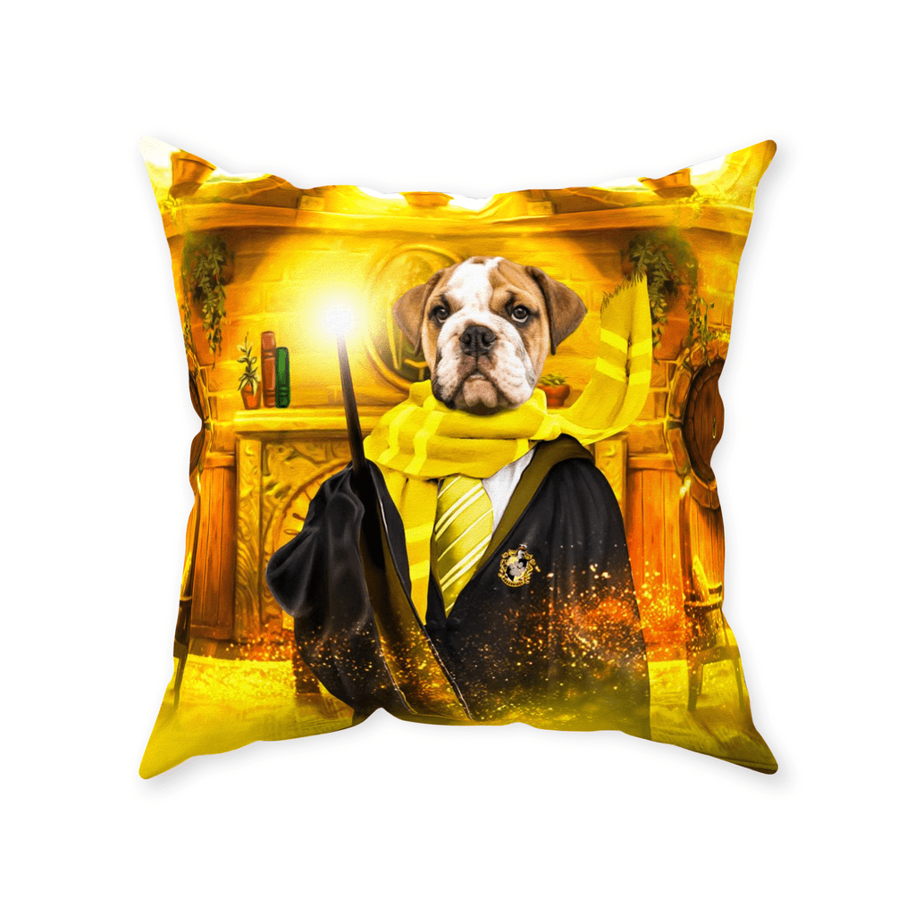 &#39;Harry Dogger (Wooflepuff)&#39; Personalized Pet Throw Pillow