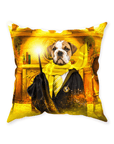 'Harry Dogger (Wooflepuff)' Personalized Pet Throw Pillow