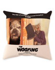 'The Woofing' Personalized 2 Pet Throw Pillow