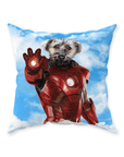 'The Iron Doggo' Personalized Pet Throw Pillow