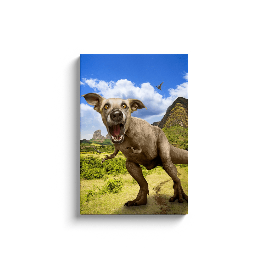 &#39;Pawasaurus Rex&#39; Personalized Pet Canvas
