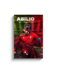 'Portugal Doggos Soccer' Personalized Pet Canvas