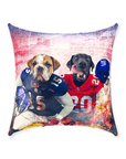 'New York Doggos' Personalized 2 Pet Throw Pillow