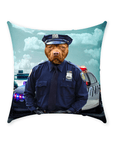 'The Police Officer' Personalized Pet Throw Pillow