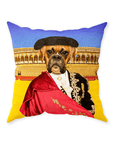 'The Bull Fighter' Personalized Pet Throw Pillow