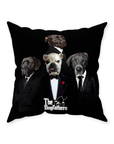 Cojín personalizado para 4 mascotas 'The Dogfathers'