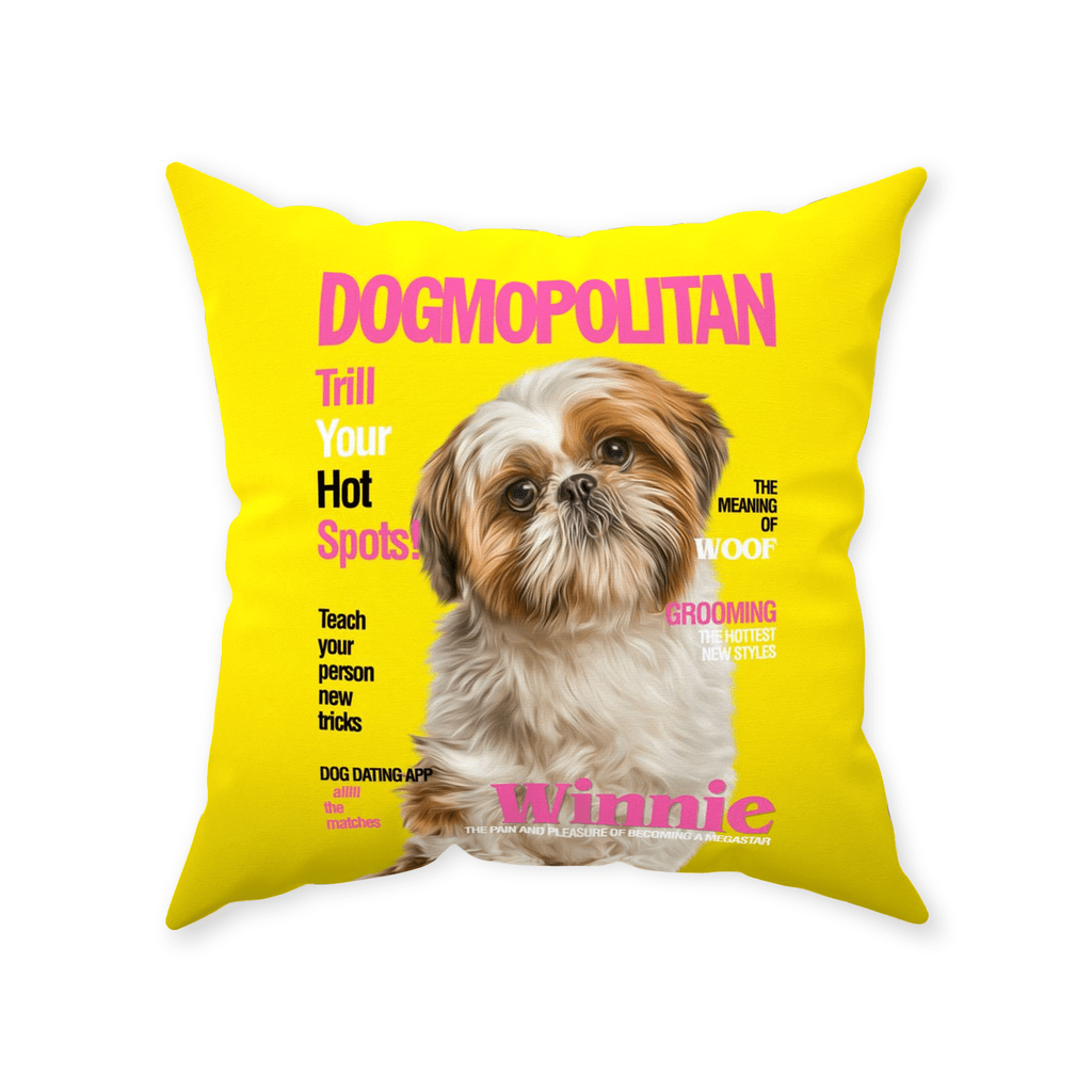 &#39;Dogmopolitan&#39; Personalized Pet Throw Pillow