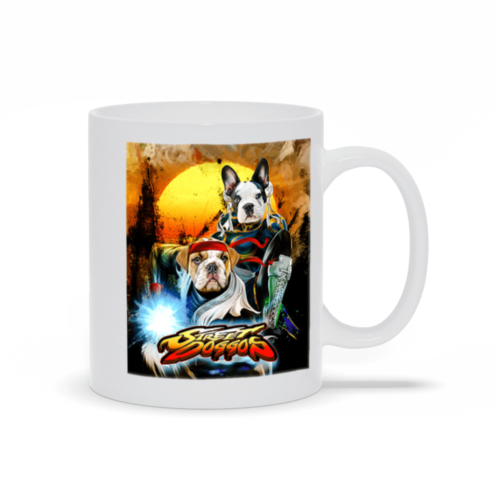 &#39;Street Doggos 2&#39; Personalized 2 Pet Mug