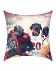 'Tampa Bay Doggos' Personalized 2 Pet Throw Pillow