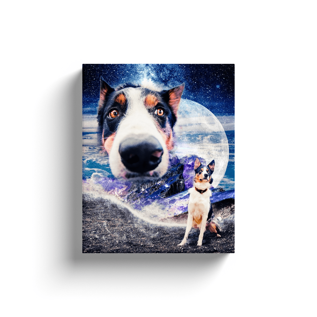 Lienzo personalizado &#39;Doggo en el espacio&#39;