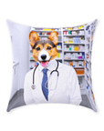 'The Pharmacist' Personalized Pet Throw Pillow