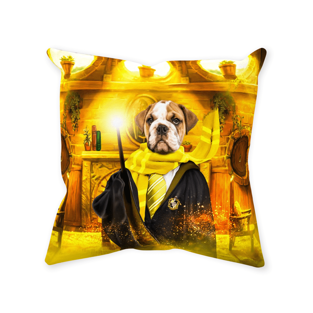 &#39;Harry Dogger (Wooflepuff)&#39; Personalized Pet Throw Pillow