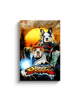 'Street Doggos 2' Lienzo personalizado para 2 mascotas