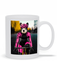 'The Female Cyclist' Personalized Pet Mug