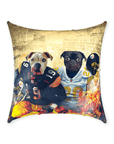 'Pittsburgh Doggos' Personalized 2 Pet Throw Pillow