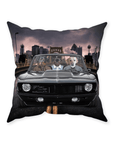 'The Classic Pawmaro' Personalized 3 Pet Throw Pillow