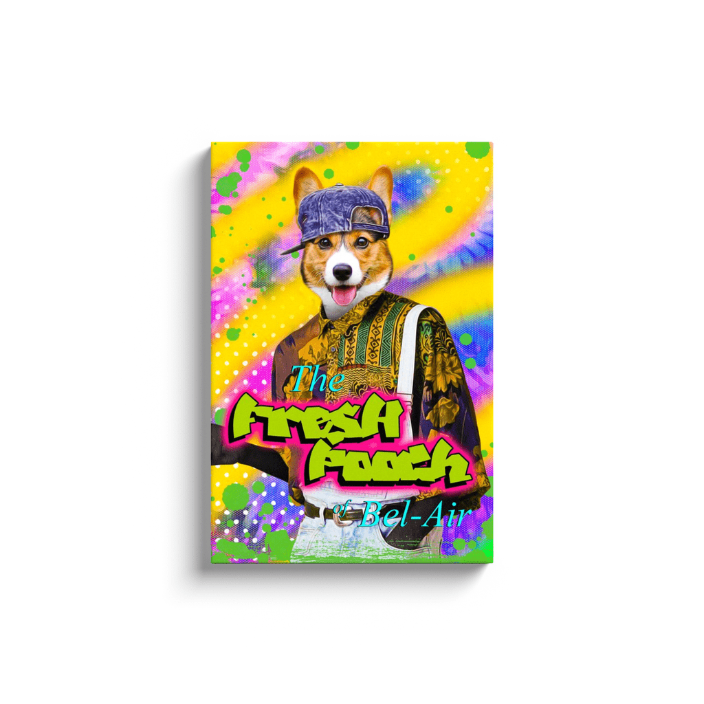 &#39;The Fresh Pooch&#39; Personalized Pet Canvas