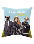 'DogSchitt's Creek' Personalized 3 Pet Throw Pillow