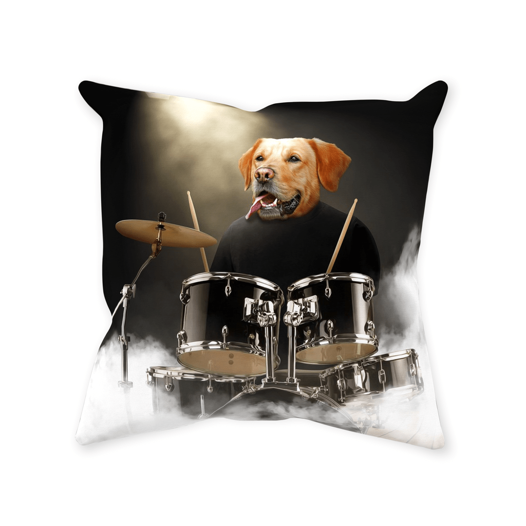 Cojín personalizado para mascotas &#39;The Drummer&#39;