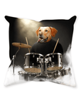'The Drummer' Personalized Pet Throw Pillow