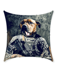 'The Army Veteran' Personalized Pet Throw Pillow