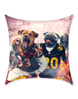 'Washington Doggos' Personalized 2 Pet Throw Pillow