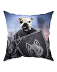 'The Warrior' Personalized Pet Throw Pillow