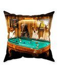 'The Pool Players' Personalized 4 Pet Throw Pillow