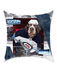 'Winnepeg Doggos Hockey' Personalized Pet Throw Pillow