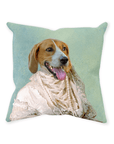'The Pearled Dame' Personalized Pet Throw Pillow