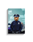'The Police Officer' Personalized Pet Canvas