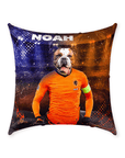 Cojín para perro personalizado 'Holland Doggos Euro Football'