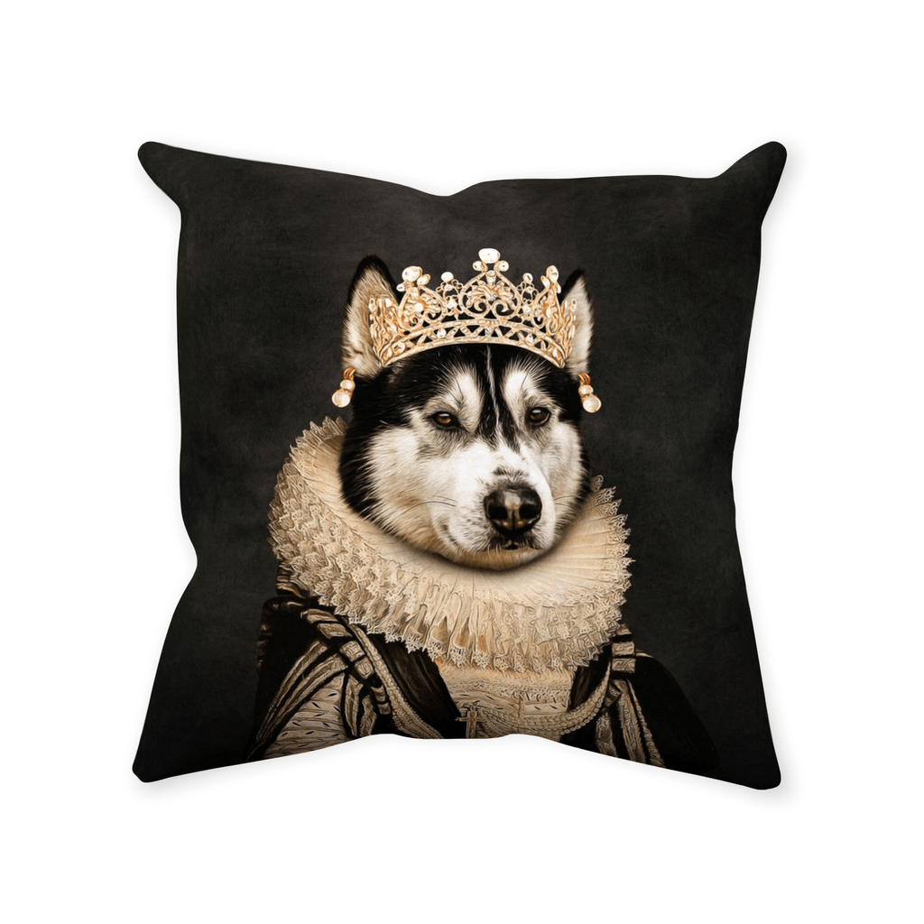 &#39;The Lady of Pearls&#39; Personalized Pet Throw Pillow